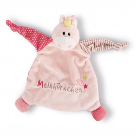My First NICI Einhorn Stupsi "Meinhörnchen", Vorderseite Schmusetuch | Kuscheltier. Boutique