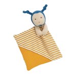 DouDou et Compagnie Biene Schmusetuch, honiggelb gestreift | Kuscheltier.Boutique