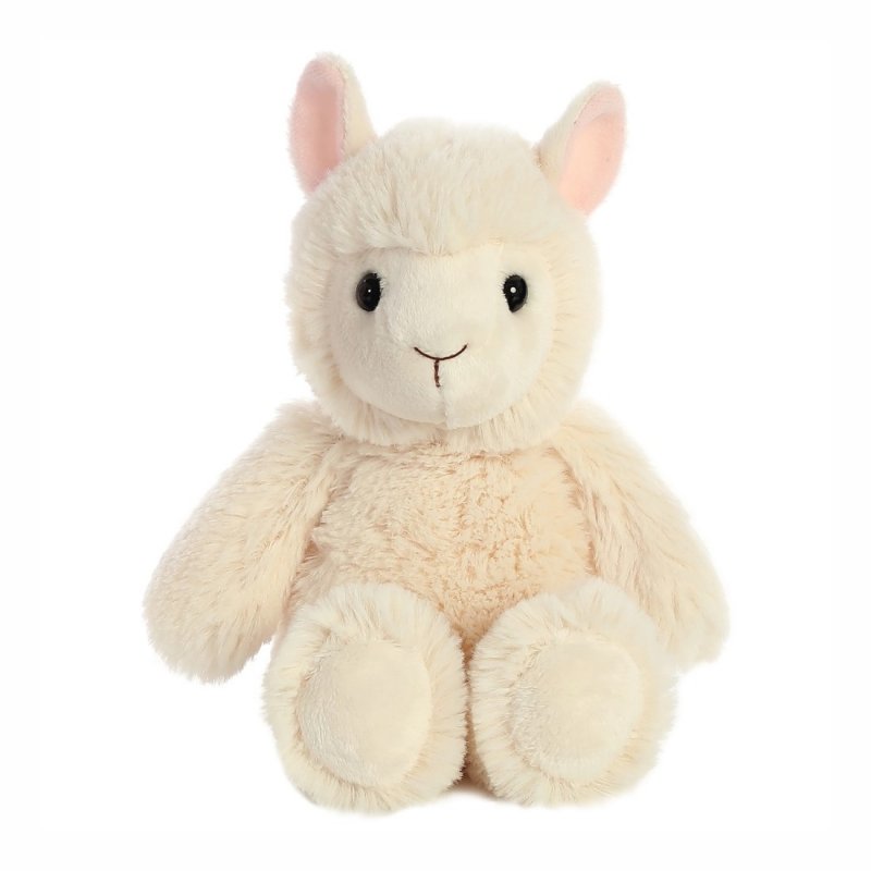 Aurora Cuddly Friends Lama cremeweiß, 20cm Vorderseite | Kuscheltier.Boutique
