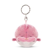 Schlüsselanhänger Delfin Delfina, rosa Rückseite | Kuscheltier.Boutique