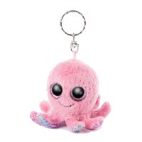 Schlüsselanhänger Oktopus Tintenfisch Polly, rosa Vorderseite | Kuscheltier.Boutique