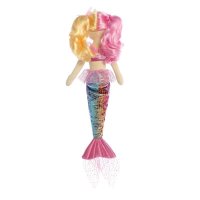 Aurora Sea Sparkles Pastel Meerjungfrau Rose, Rückseite | Kuscheltier.Boutique