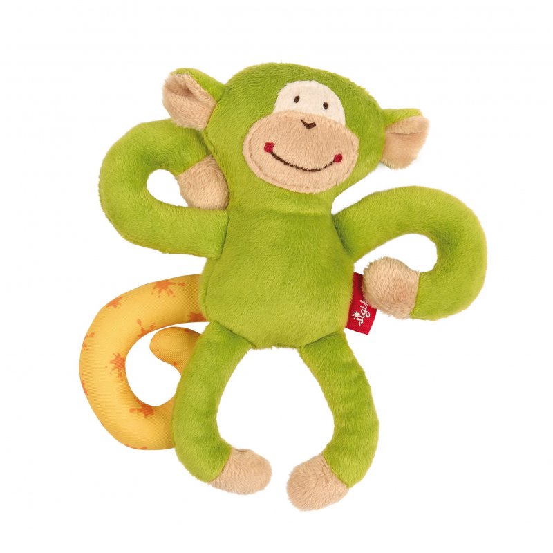 sigikid Plüschtiere für Babys Affe grün, Rassel | Kuscheltier.Boutique