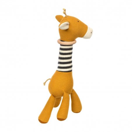 sigikid Strickgreifling für Babys Giraffe gelb, Rassel | Kuscheltier.Boutique