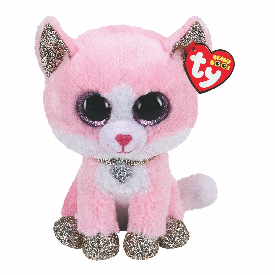 Ty Beanie Boo's Plüschtiere Katze Fiona, rosa | Kuscheltier.Boutique Ty Beanie Boo's Plüschtiere Katze Fiona, rosa | Kuscheltier.Boutique