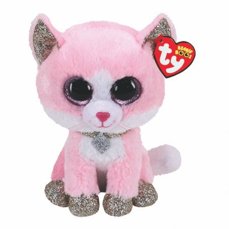 Ty Beanie Boo's Plüschtiere Katze Fiona, rosa | Kuscheltier.Boutique