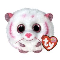 Ty Puffies Tigar Tabor, Plüschtier pink / weiß | Kuscheltier.Boutique