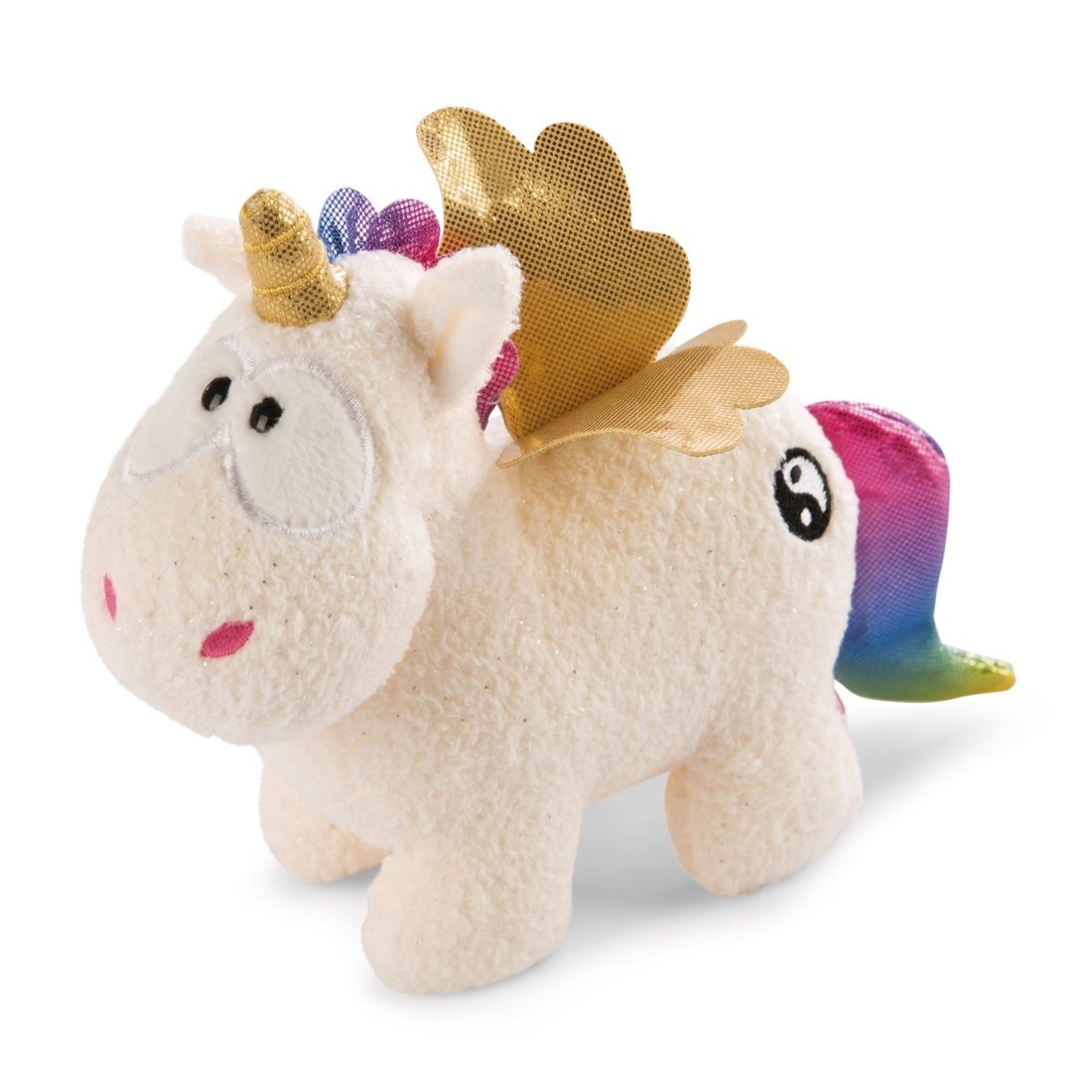 NICI Theoder & Friends Einhorn Rainbow Yin, 13cm Vorderseite | Kuscheltier.Boutique