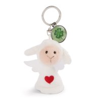 NICI Schutzengel mit Herz + Kleeblatt Schlüsselanhänger 