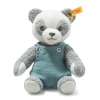 Steiff GOTS Teddybären Panda Paco, petrol | Kuscheltier.Boutique