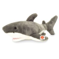 Hermann TEDDY Hai Fisch grau, liegend | Kuscheltier.Boutique