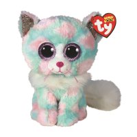 Ty Beanie Boos Plüschtiere Katze Opal, 15cm | Kuscheltier.Boutique