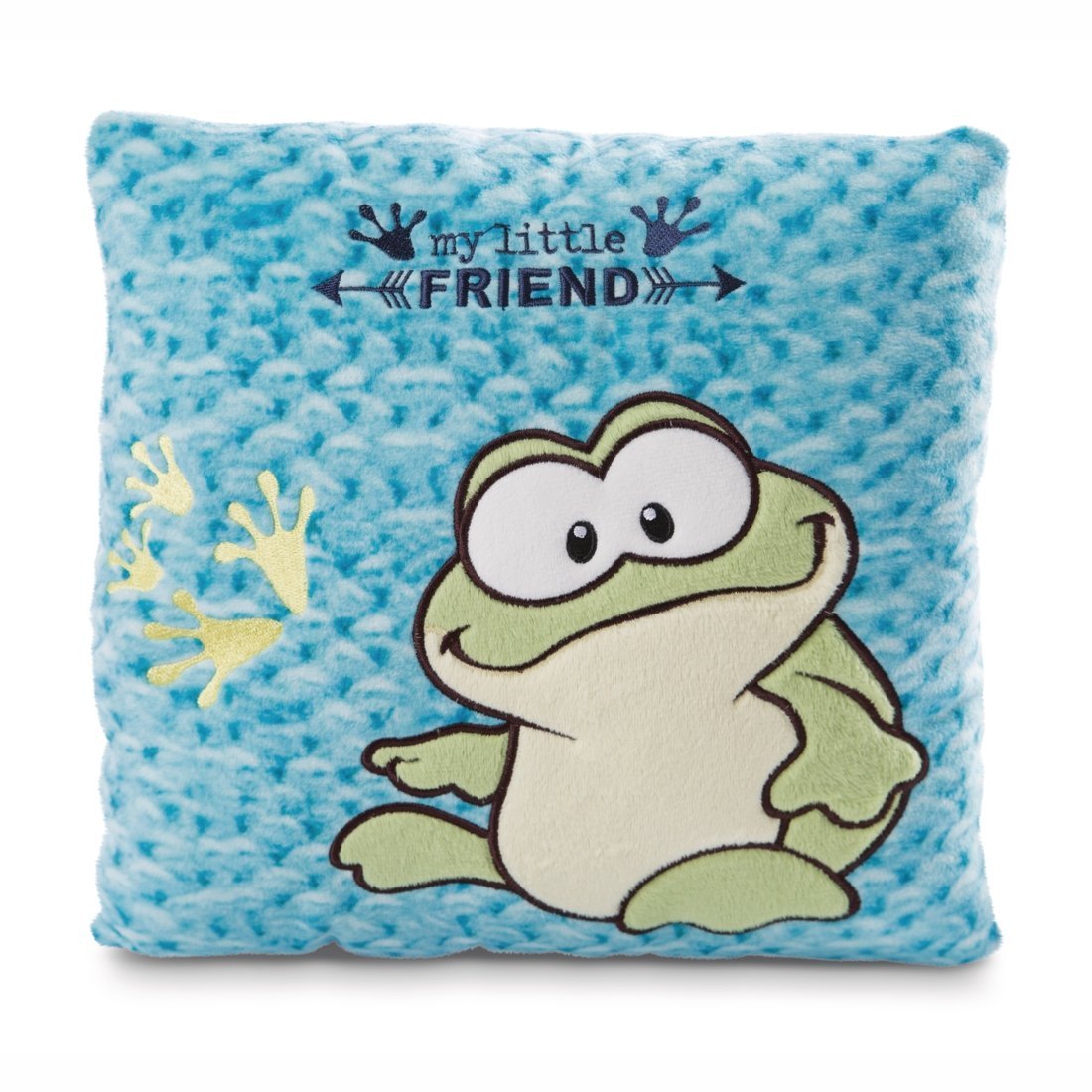 NICI GREEN Kissen Frosch, Vorderseite | Kuscheltier.Boutique