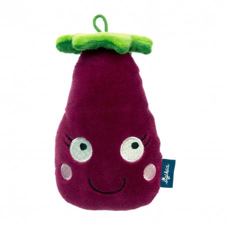 sigikid Greifling für Babys Aubergine violett, Quietsche | Kuscheltier.Boutique