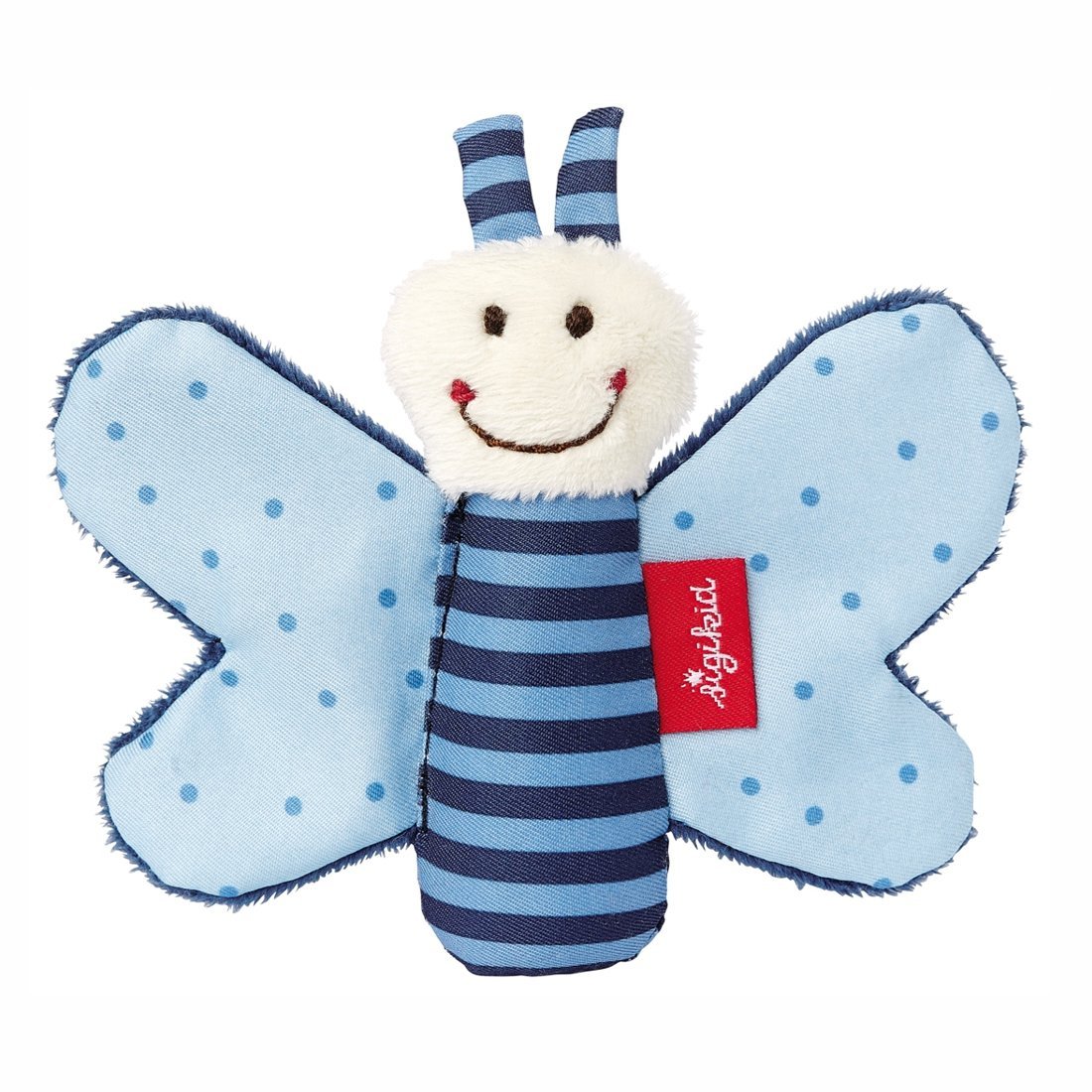 sigikid für Babys Schmetterling blau, Vorderseite | Kuscheltier.Boutique