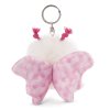 NICI Theoder & Friends Schmetterling, weiß Rückseite Schlüsselanhänger | Kuscheltier.Boutique