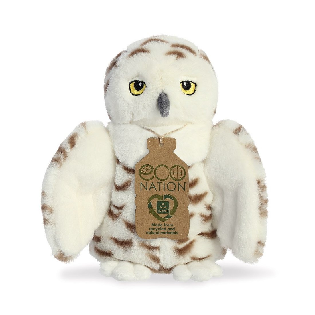 Eco Nation Plüschtier Eule Vorderseite | Kuscheltier.Boutique