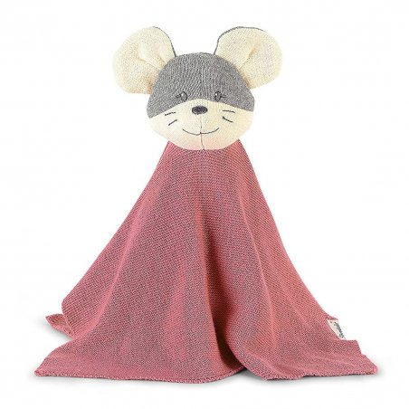 Sterntaler Maus Mabel, GOTS Strick-Schmusetuch Vorderseite | Kuscheltier.Boutique