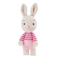 NICI Hase Happy Bunny hellgrau, Vorderseite | Kuscheltier.Boutique