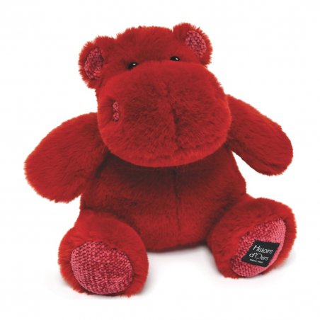 Histoire d'Ours: Nilpferd Hippo Hip'Kiss, 25cm rot | Kuscheltier.Boutique