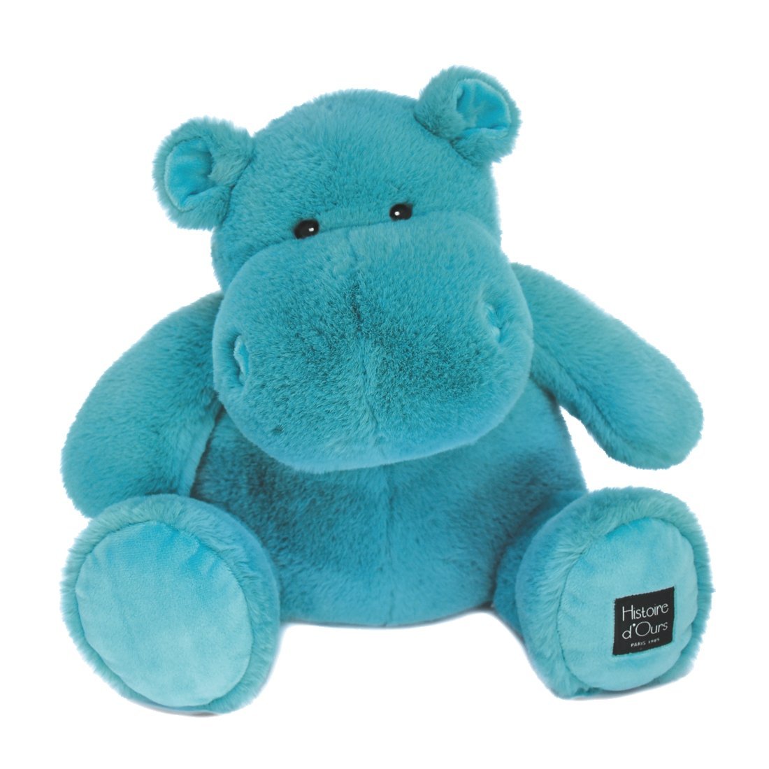 Histoire d'Ours: Nilpferd Hippo Hip'United, 40cm smaragdgrün | Kuscheltier.Boutique