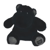 Histoire d'Ours: Nilpferd Hippo Hip'Star, 25cm groß schwarz 