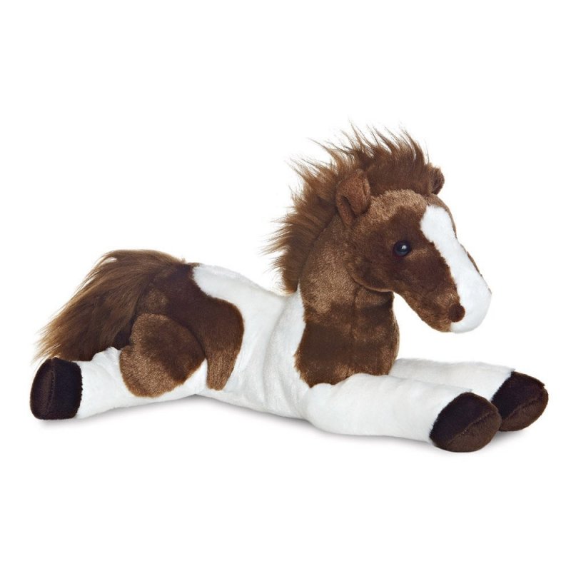 Pferd Tola braun-weiß, liegend AuroraWorld Flopsies Plüschtier | Kuscheltier.Boutique