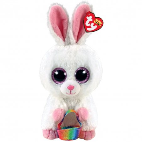 Ty Beanie Boos Plüschtiere Hase Sunday, weiß | Kuscheltier.Boutique