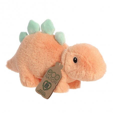 Eco Nation Plüschtier Dinosaurier Stegosaurus Steggy mit Etikett | Kuscheltier.Boutique