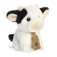 Eco Nation Mini Plüschtier Kuh mit Etikett | Kuscheltier.Boutique