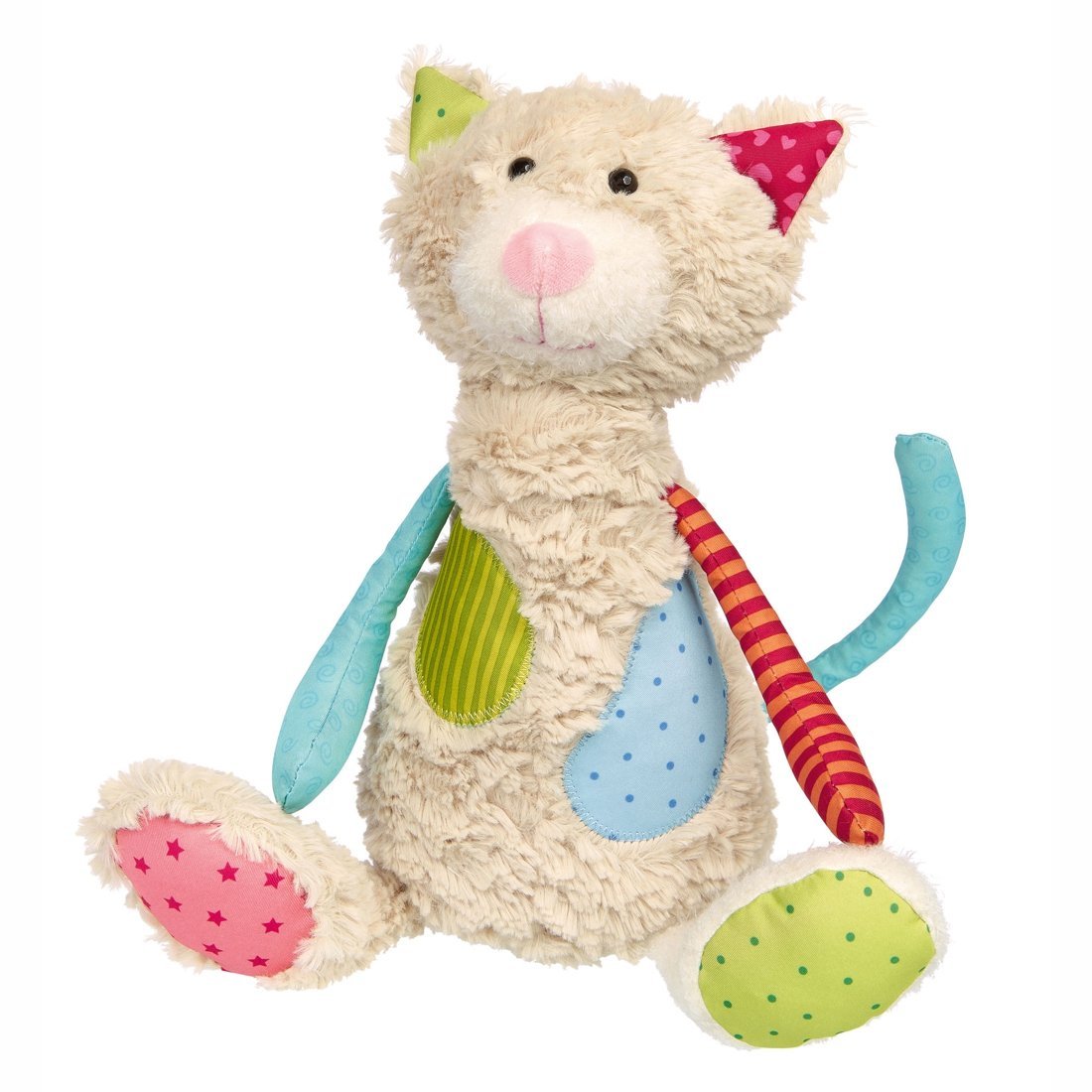 sigikid Patchwork Sweety Katze creme / bunt | Kuscheltier.Boutique