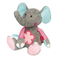 sigikid Patchwork Sweety 2022 Elefant grau / rosa | Kuscheltier.Boutique