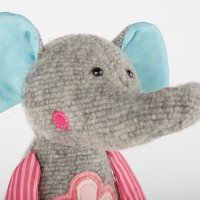 sigikid Patchwork Sweety 2022 Elefant grau / rosa Gesicht | Kuscheltier.Boutique