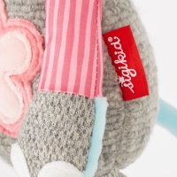 sigikid Patchwork Sweety 2022 Elefant grau / rosa Logo | Kuscheltier.Boutique