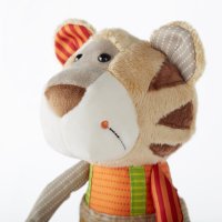 sigikid Patchwork Sweety Tiger braun / bunt Gesicht | Kuscheltier.Boutique