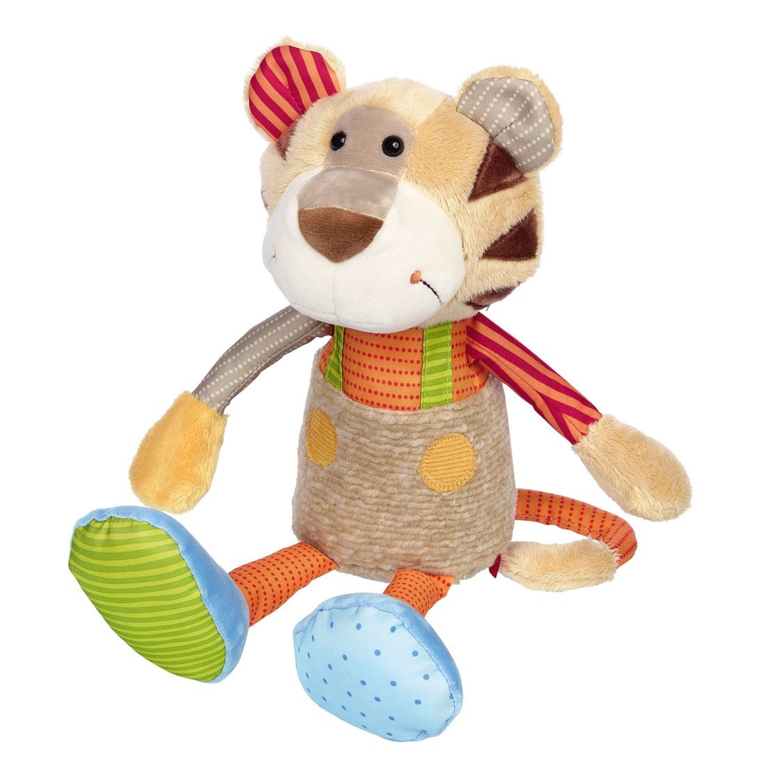 sigikid Patchwork Sweety Tiger braun / bunt Vorderseite | Kuscheltier.Boutique