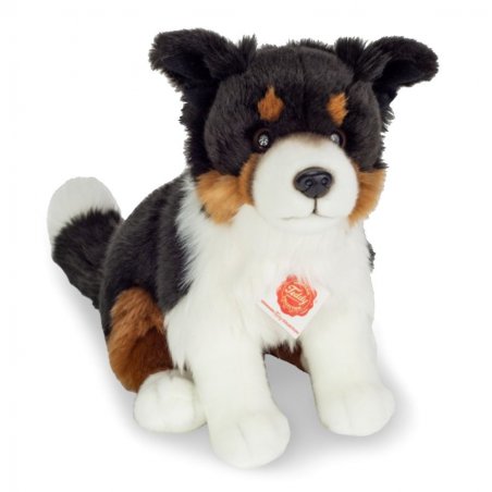 Hermann TEDDY Border Collie tricolor, sitzend | Kuscheltier.Boutique