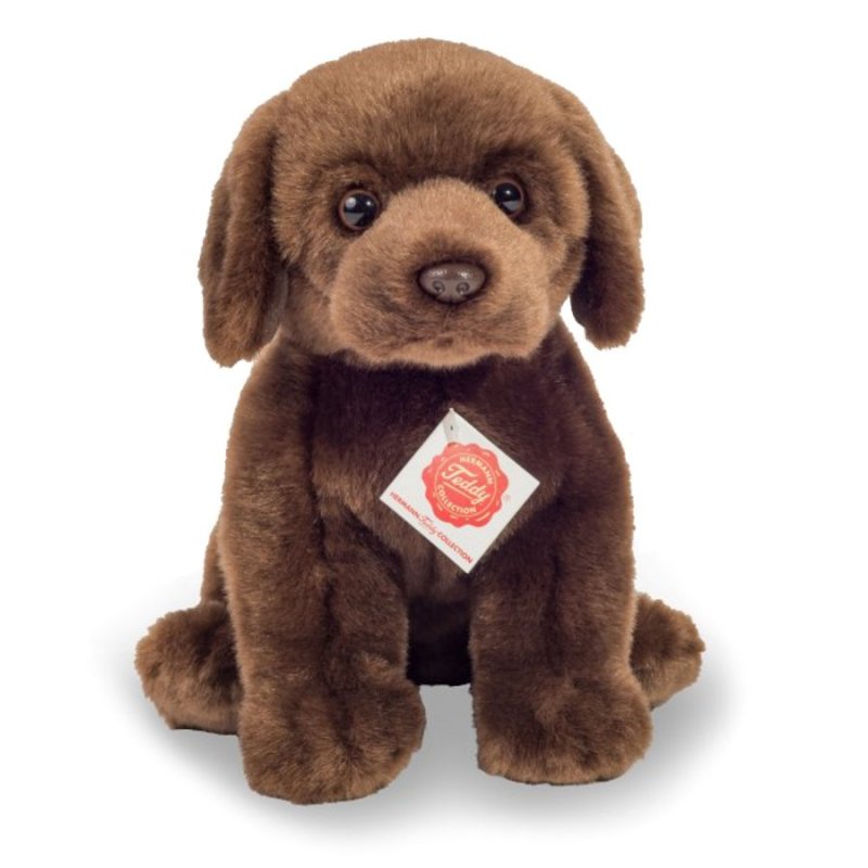 Hermann TEDDY Labrador dunkelbraun, sitzend | Kuscheltier.Boutique