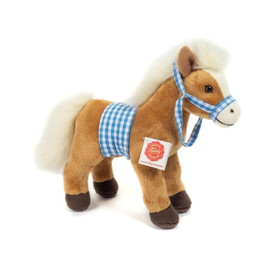 Hermann TEDDY Pferd mit Sattel, stehend | Kuscheltier.Boutique Hermann TEDDY Pferd mit Sattel, stehend | Kuscheltier.Boutique