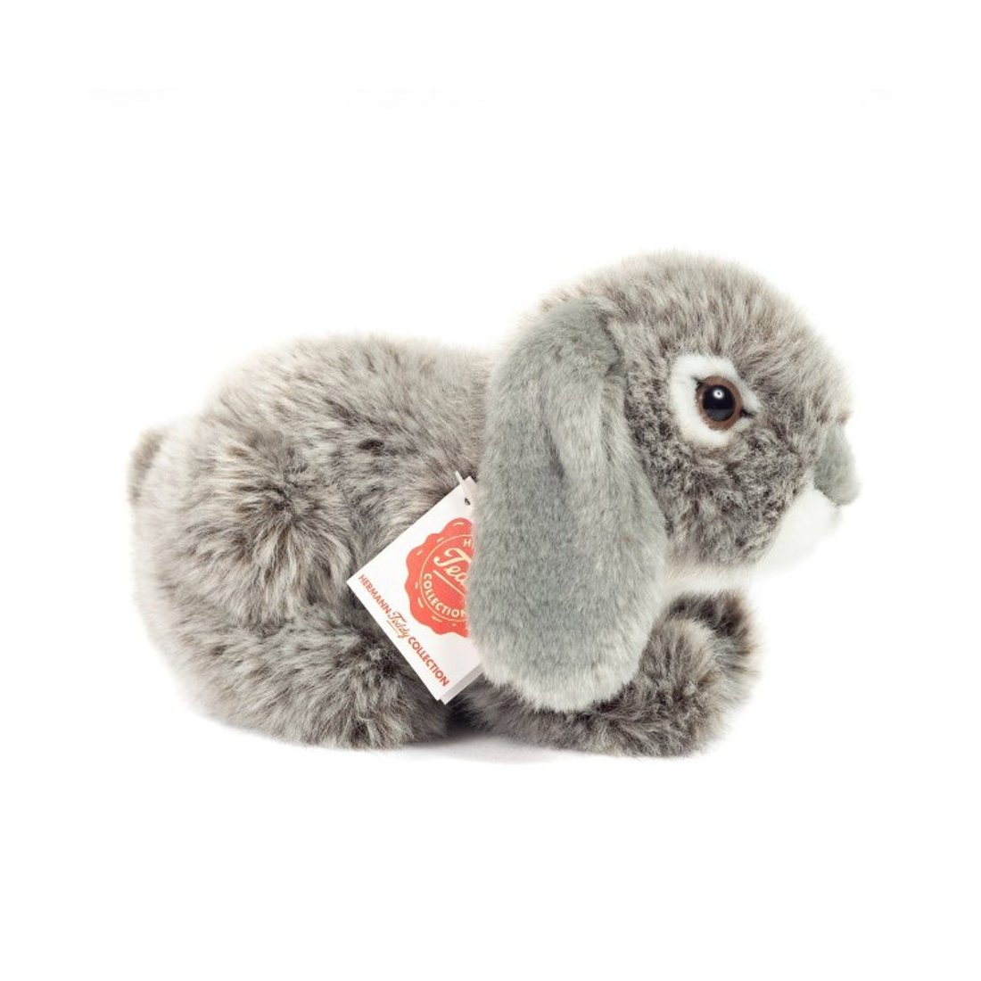 Hermann TEDDY Hase Widderkaninchen grau, sitzend | Kuscheltier.Boutique