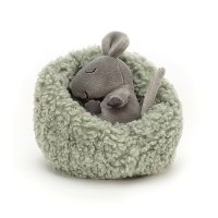 Jellycat Hibernating Plüschtiere Maus im Nest | Kuscheltier.Boutique