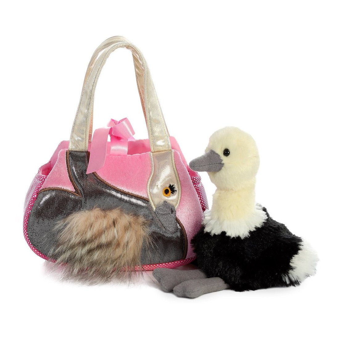 Fancy Pals: Strauss Sadira mit Tasche | Kuscheltier.Boutique