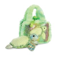 Fancy Pals: grüne Schildkröte mit Tasche | Kuscheltier.Boutique