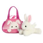 Fancy Pals Hase Peek-A-Boo mit rosa Tasche | Kuscheltier.Boutique