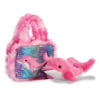 Fancy Pals: pinker Delfin mit Tasche | Kuscheltier.Boutique