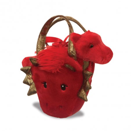 Fancy Pals: roter Drache in der Tasche | Kuscheltier.Boutique