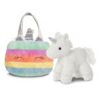 Fancy Pals Einhorn Rainbow Unicorn mit bunter Tasche | Kuscheltier.Boutique