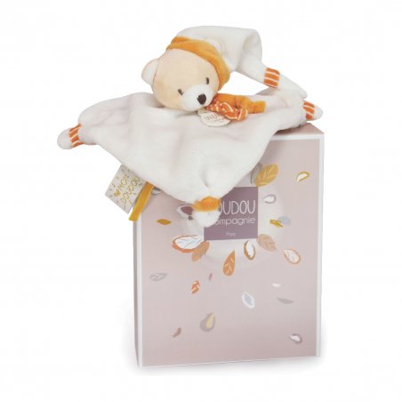 Histoire d'Ours Schmusetuch Teddybär Meli-Melo, orange | Kuscheltier.Boutique