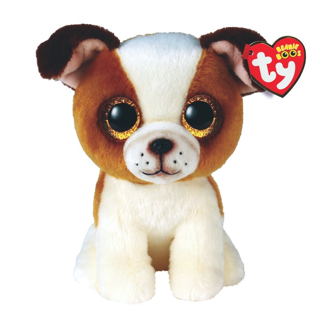 Ty Beanie Boos Bulldogge Hugo, braun / weiß | Kuscheltier.Boutique