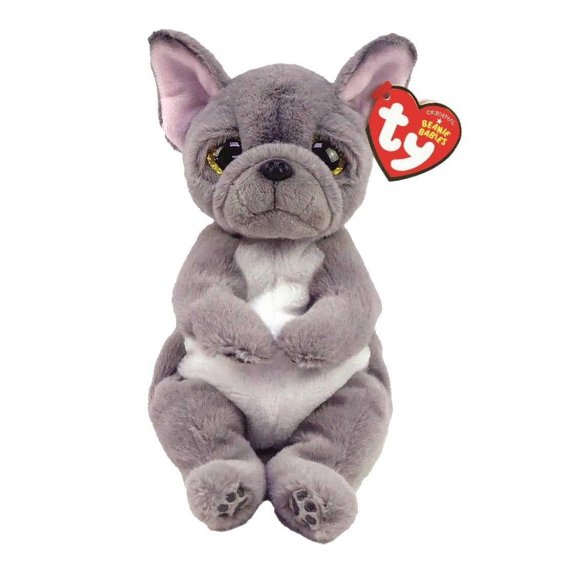 Ty Beanie Bellies Bulldogge Hund Wilfred, grau | Kuscheltier.Boutique Ty Beanie Bellies Bulldogge Hund Wilfred, grau | Kuscheltier.Boutique